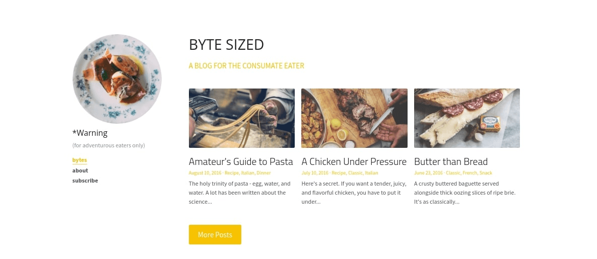 null Strikingly template for nutrition-based business or blog